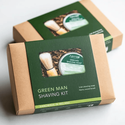 Airmid Shaving Kit Green Man Shaving Kit Gift Box