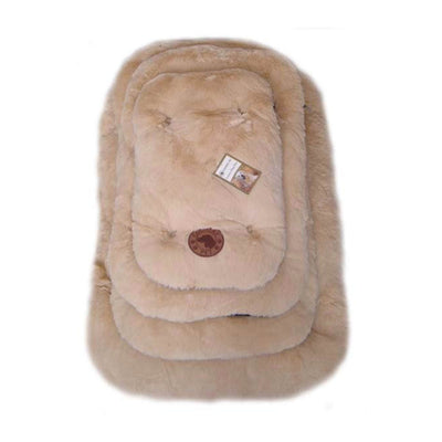 CLIFF Home Luxury Faux Sheepskin Dog Mat