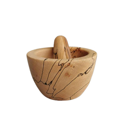 Clover Woodcraft Christmas Irish Beech Mortar and Pestle