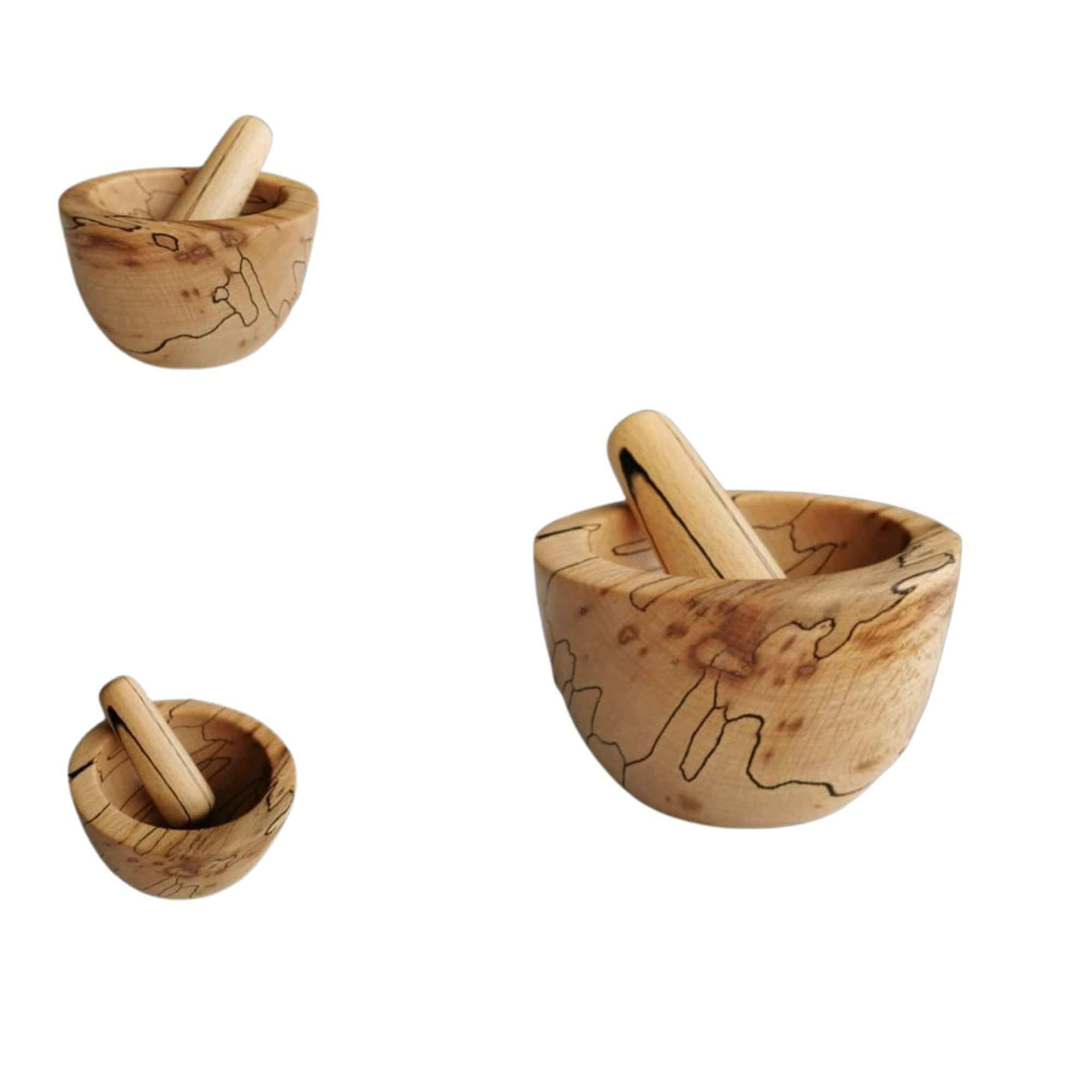 Clover Woodcraft Christmas Irish Beech Mortar and Pestle