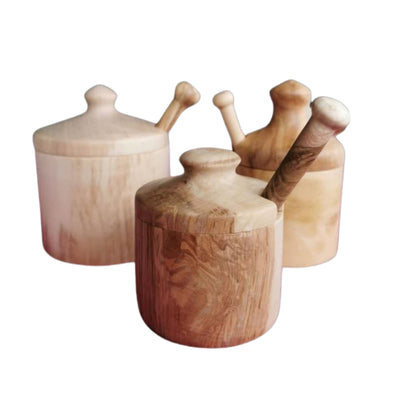 Clover Woodcraft Honey Pot and Dipper