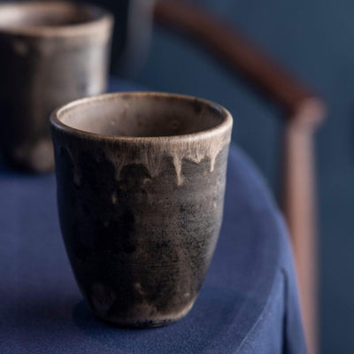 Fermoyle Pottery Stoneware Cup with Black Iron Glaze