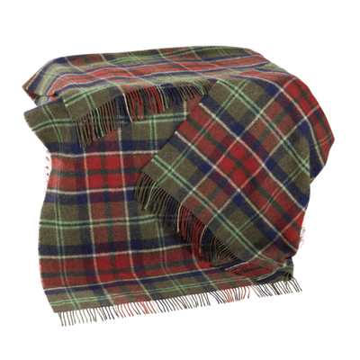 John Hanly Picnic Blankets Large Irish Picnic Blanket Loden Navy Claret Large Irish Picnic Blanket