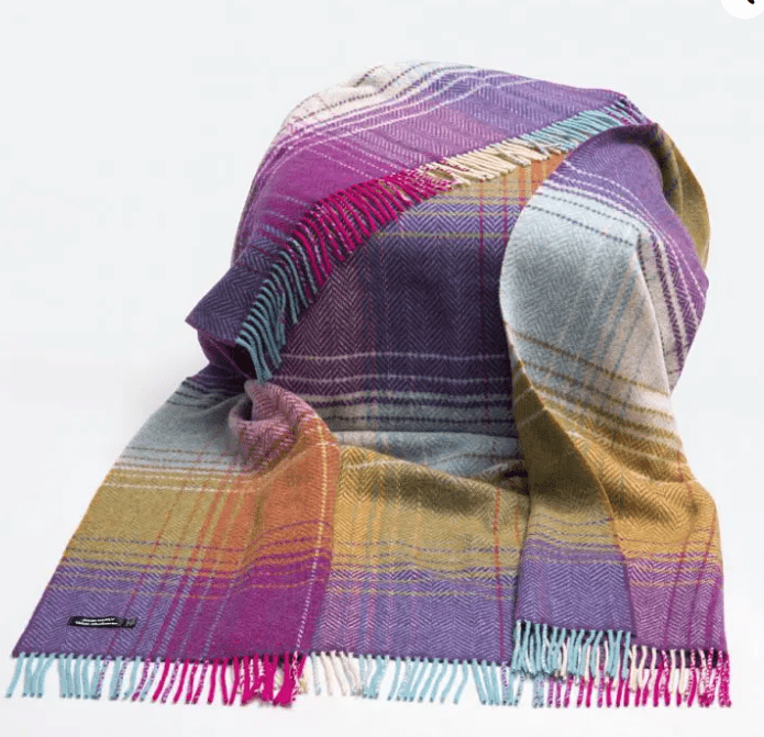 John Hanly Throw Cashmere Throw in Herringbone