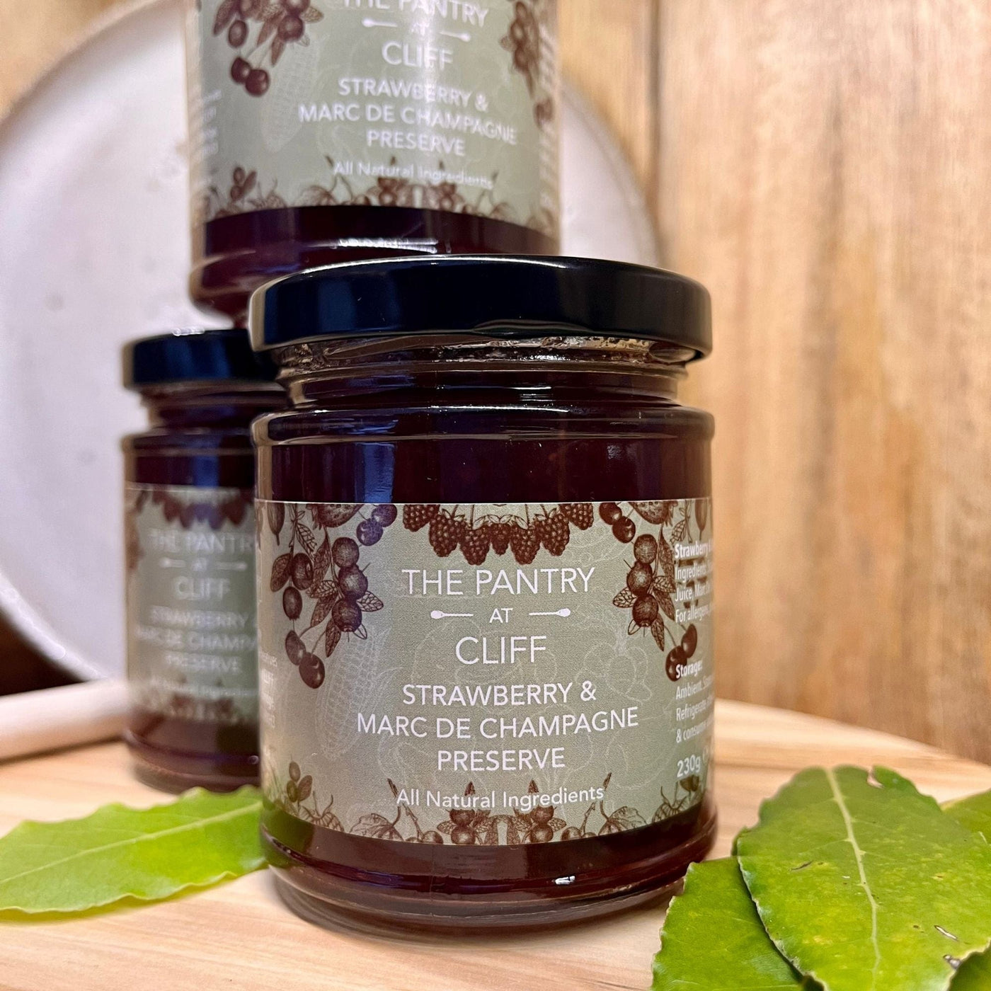 The Pantry at CLIFF Jams & Jellies Strawberry & Marc De Champagne Preserve